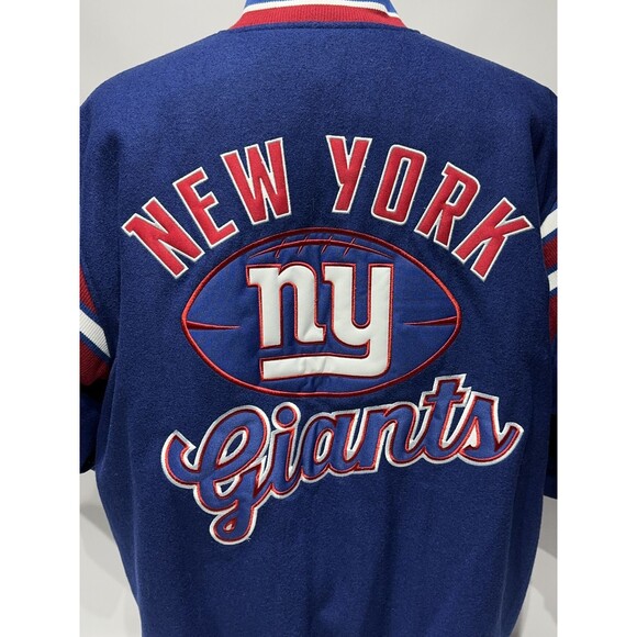 NWT New York Giants Men's G-III Challenger Reversible Letterman Jacket Size L - Picture 11 of 16